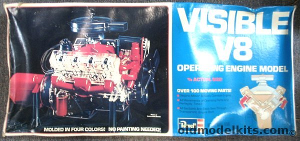 Revell 1/4 The Visible V8 Transparent Motorized Operating Auto Engine (Renwal Molds), H902 plastic model kit